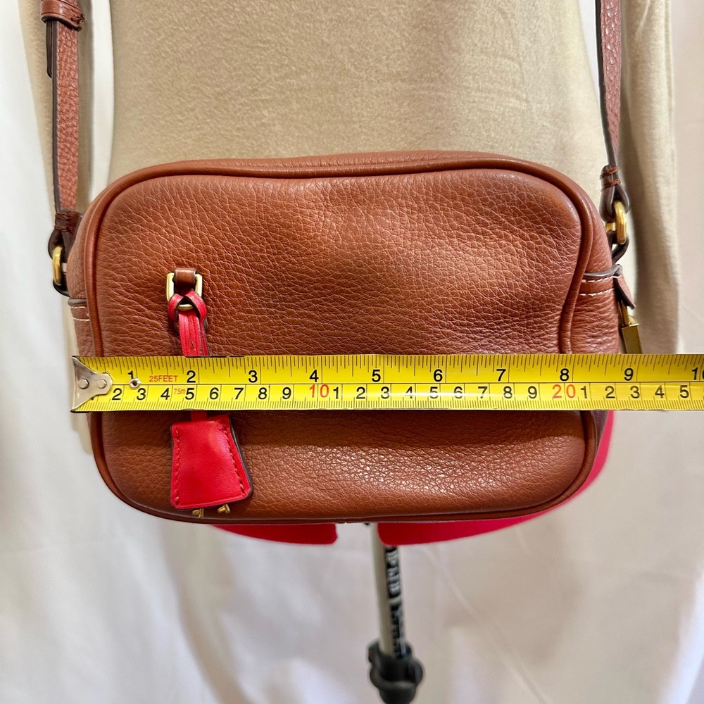 J. Crew ‘Signet’ Leather Crossbody Purse in Saddle Lock & Key - Picture 14 of 16